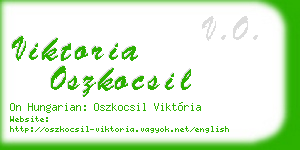 viktoria oszkocsil business card